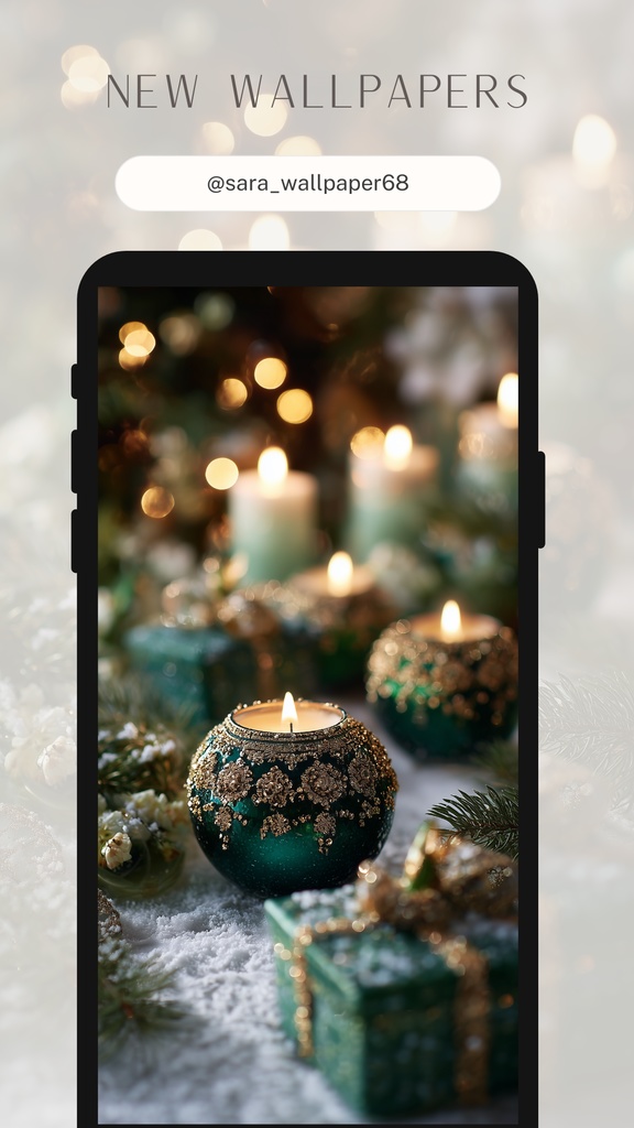 クリスマスの壁紙②(SARAサインなし)8枚