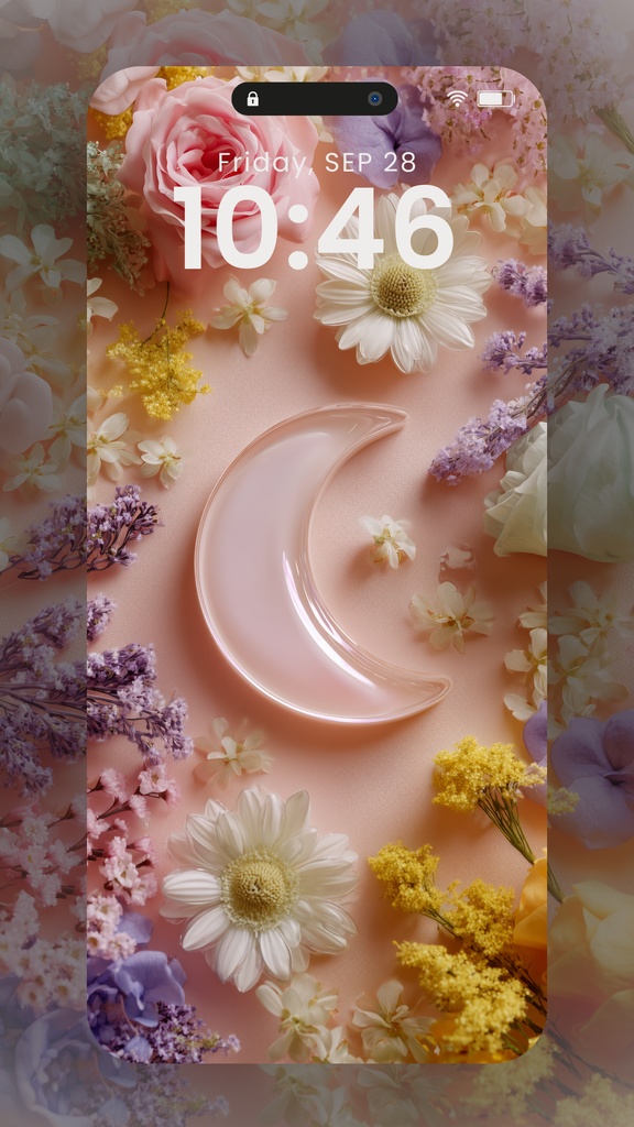 淡いピンクの壁紙(SARAサインなし)11枚