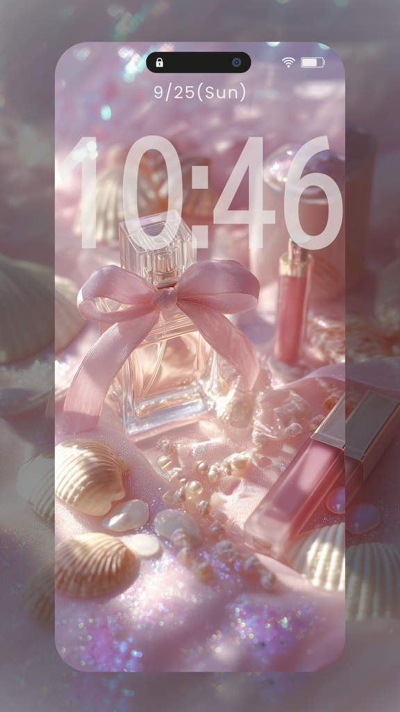 淡いピンクの壁紙(SARAサインなし)11枚