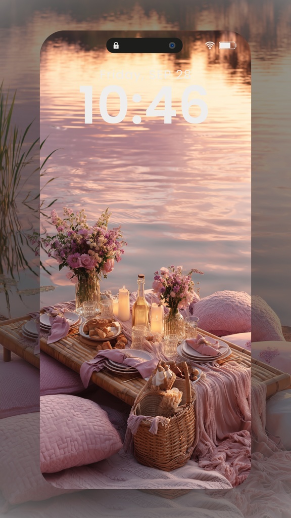 淡いピンクの壁紙(SARAサインなし)11枚