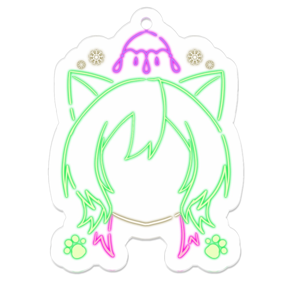 緩芽しずのロゴキーホルダー
