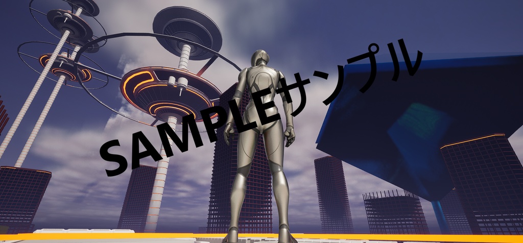 9nahitoprojectオリジナル近未来CG画像集１２枚と３DサンプルWindows用