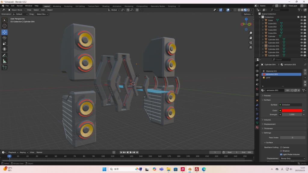 miraiSpeaker.fbx/glb