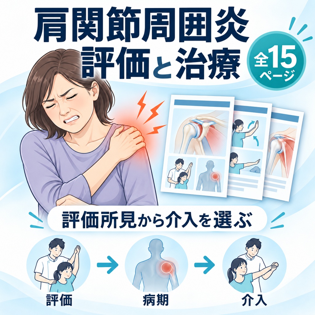 肩関節周囲炎の評価と治療｜所見から介入を選ぶ図解教材【全15ページ】