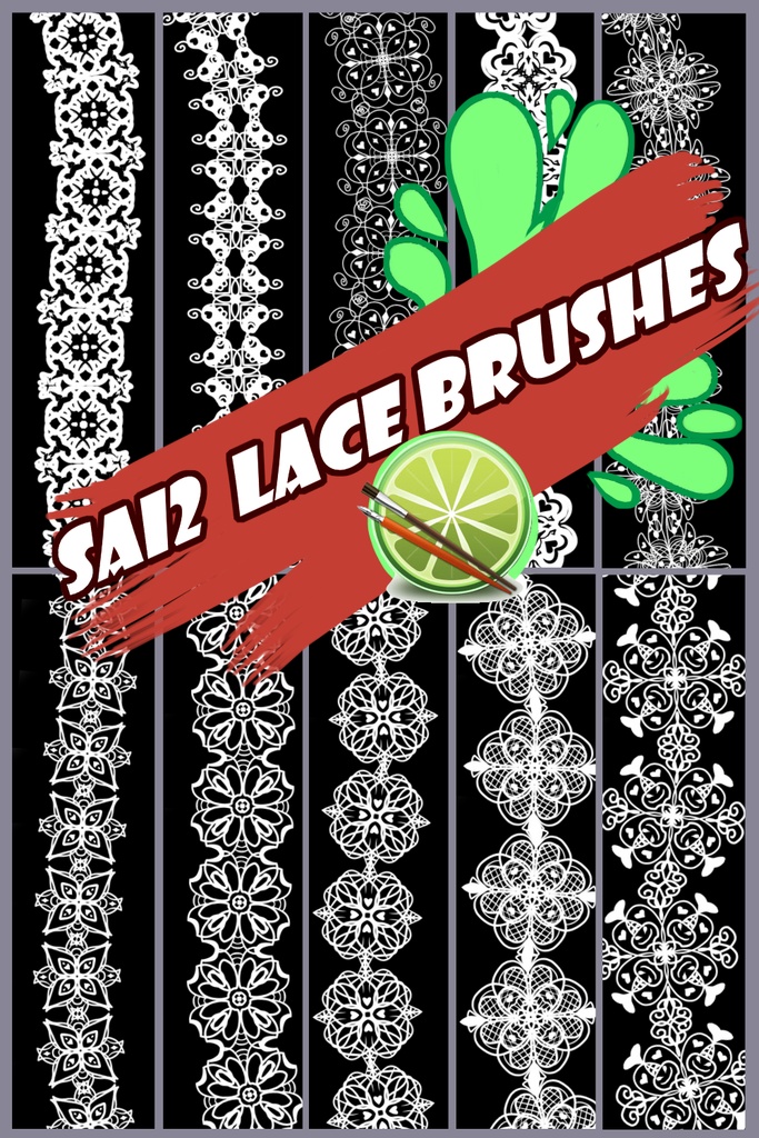 SAI2 lace brushes