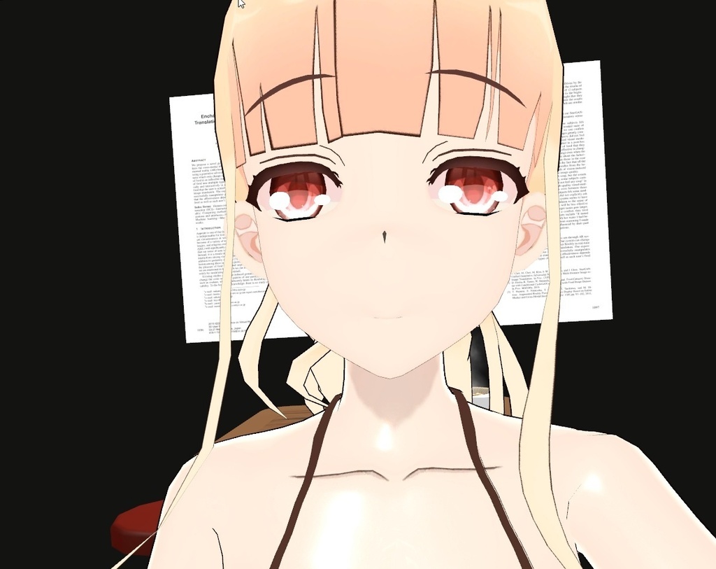 オリジナルアニメ3Dモデル「ラーメン大好き小池さん」