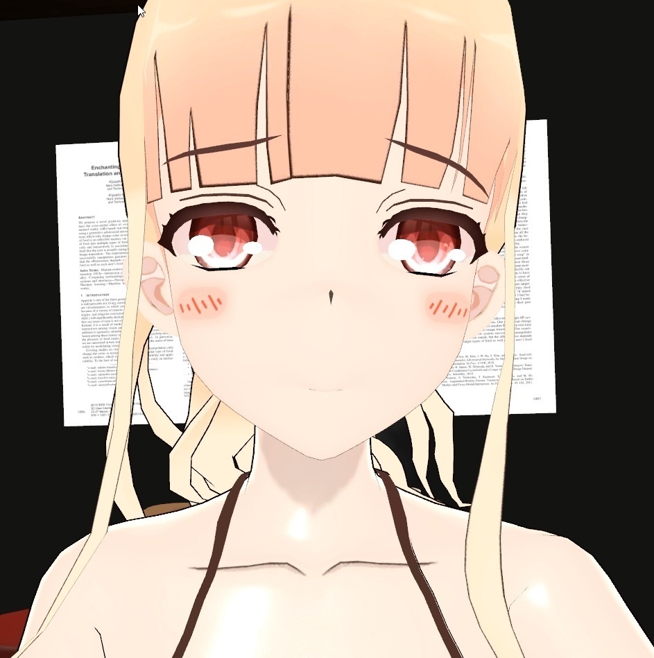 オリジナルアニメ3Dモデル「ラーメン大好き小池さん」