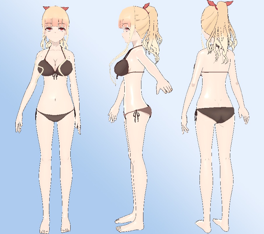 オリジナルアニメ3Dモデル「ラーメン大好き小池さん」