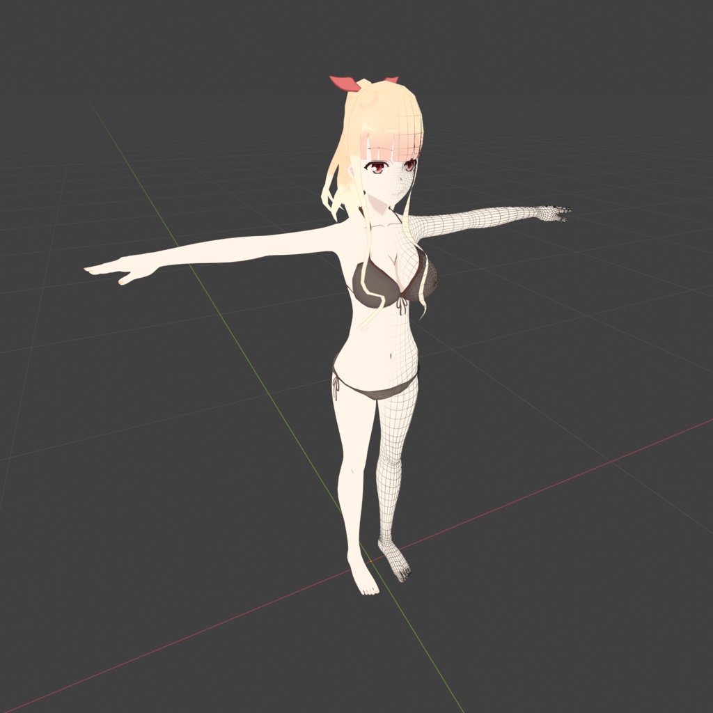 オリジナルアニメ3Dモデル「ラーメン大好き小池さん」