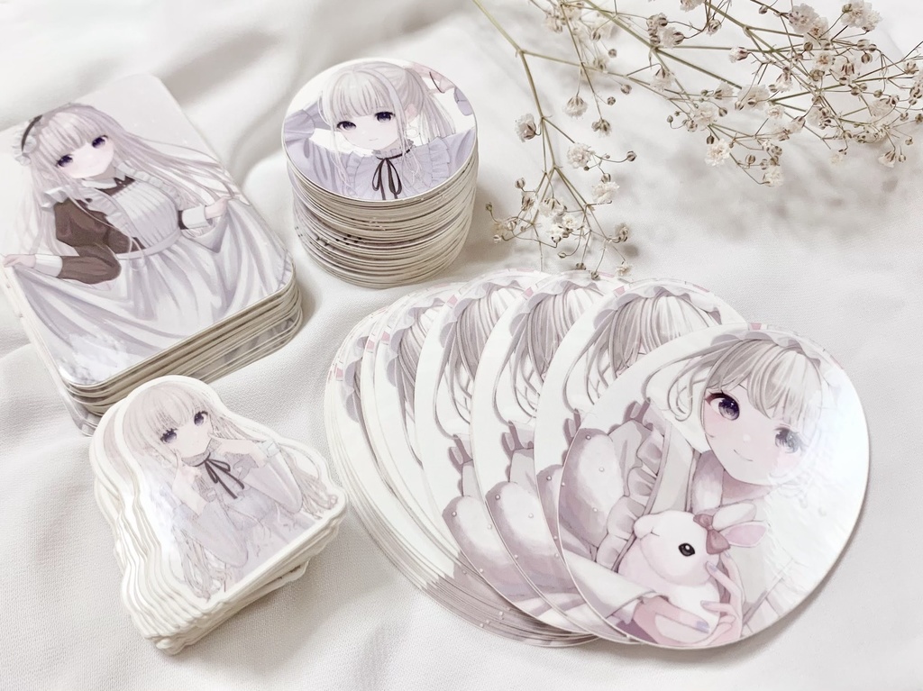 【年末年始限定セット】直筆メッセージカード付き!A4クリアファイル&ステッカーセット♡