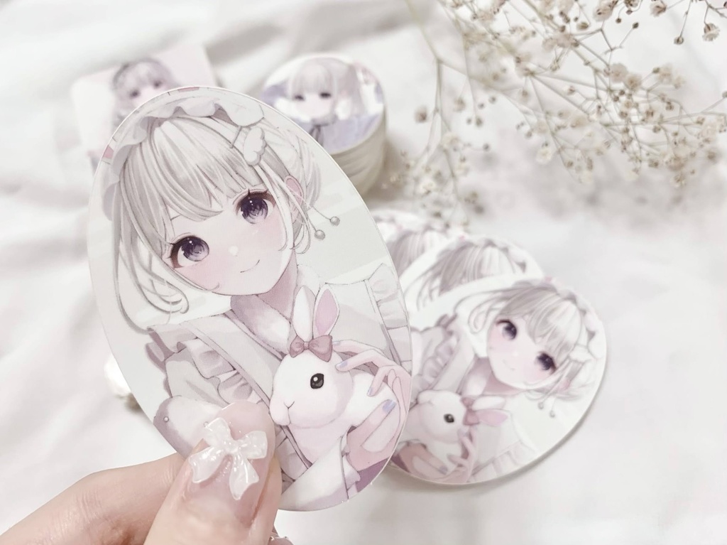 【年末年始限定セット】直筆メッセージカード付き!A4クリアファイル&ステッカーセット♡