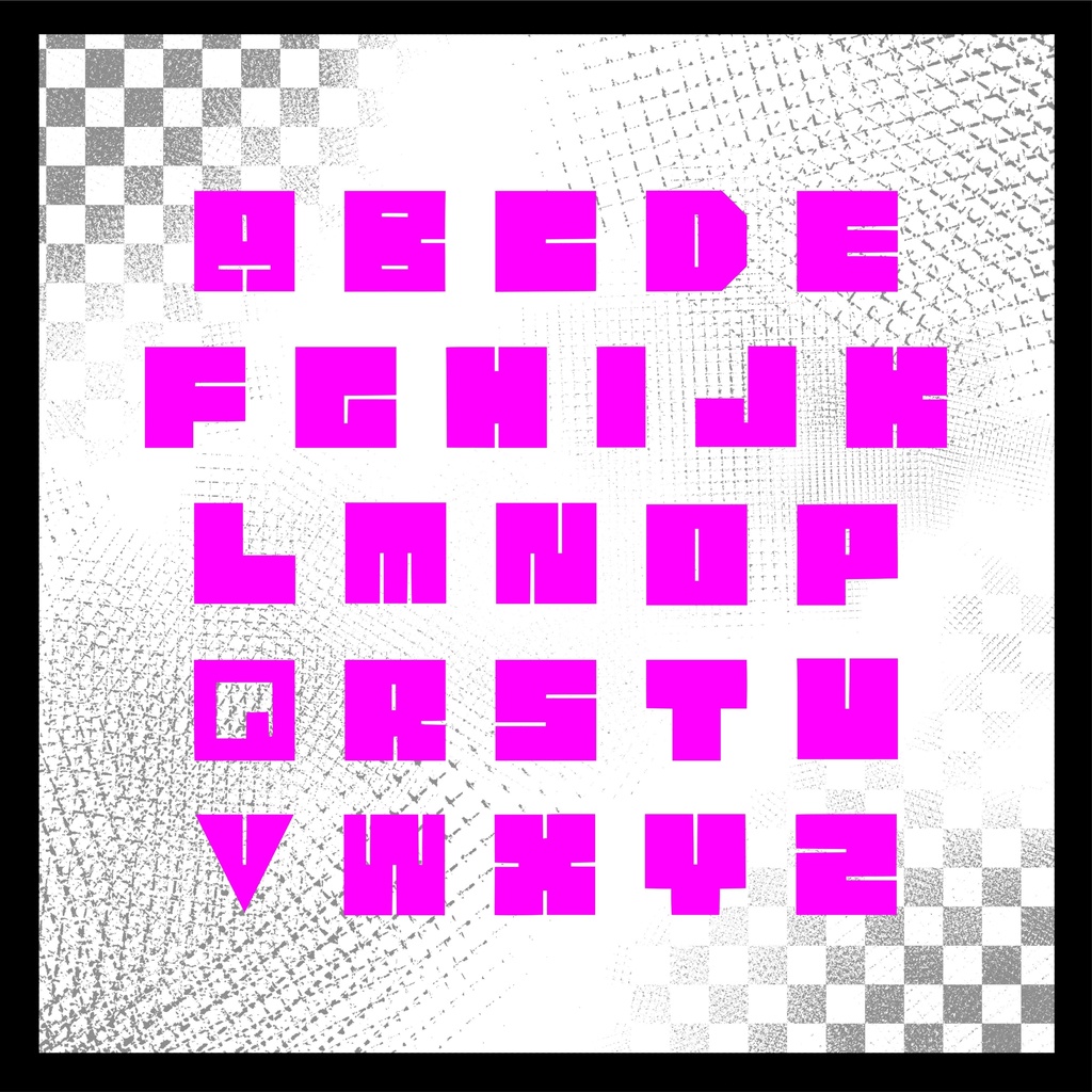 無料配布】スクエアブロックフォント square-block-font-normal