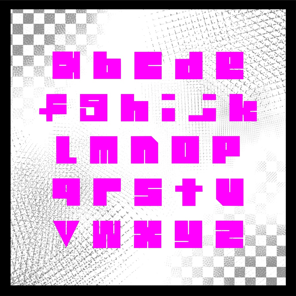 無料配布】スクエアブロックフォント square-block-font-normal