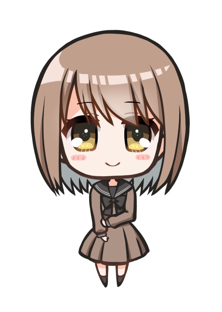 【フリー素材】立ち絵SDイラスト(ちびキャラ)【無料】