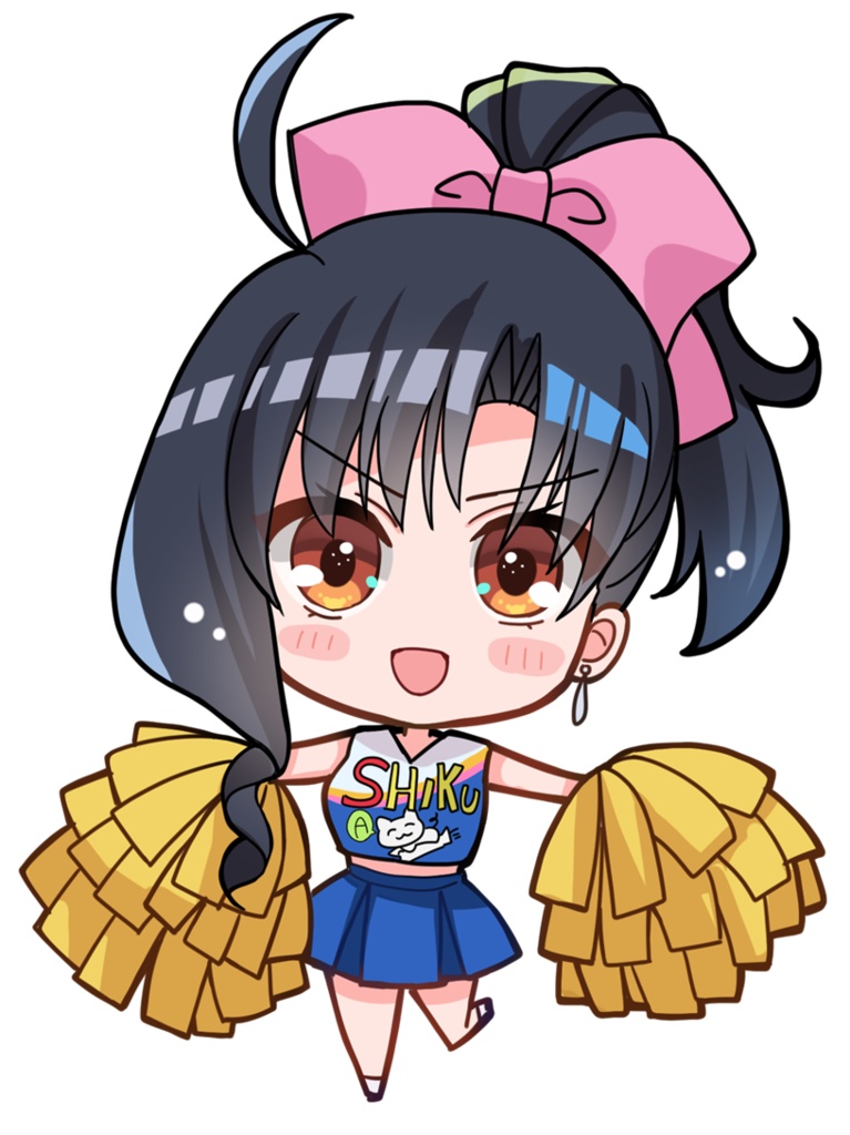 【フリー素材】立ち絵SDイラストチア影庭(ちびキャラ)【無料】