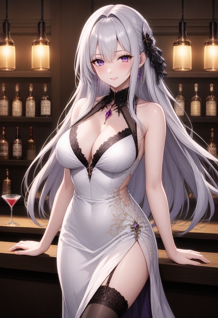 【AI生成】銀月のセレナ|300 Illustrations Collection
