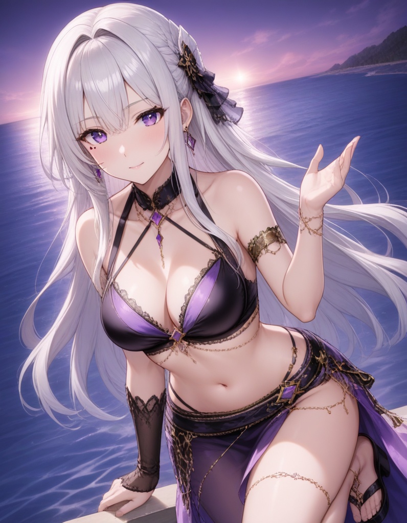 【AI生成】銀月のセレナ|300 Illustrations Collection