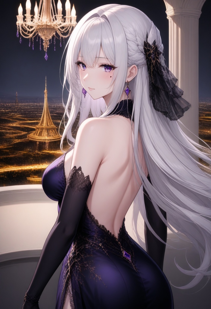 【AI生成】銀月のセレナ|300 Illustrations Collection