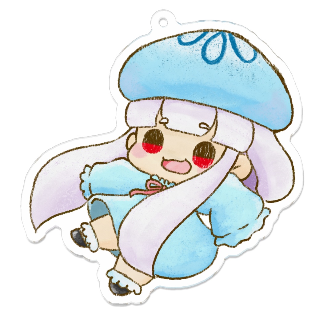 くらげさんが通過しますキーホルダー