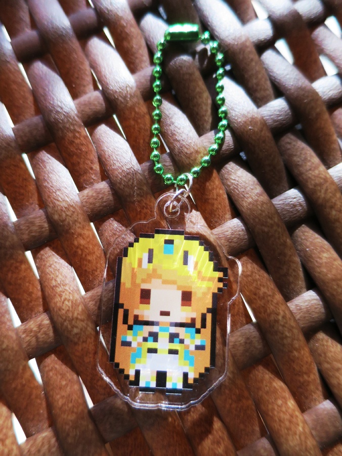 アデヒカドット絵アクリルキーホルダー