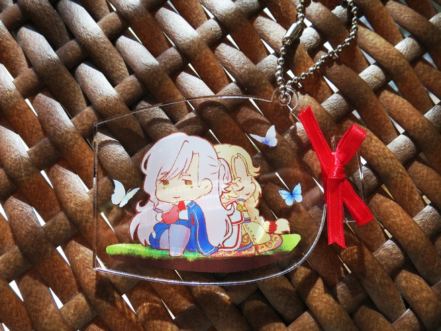 カレルとアンドレア　寄り添い瓶詰アクリルキーホルダー