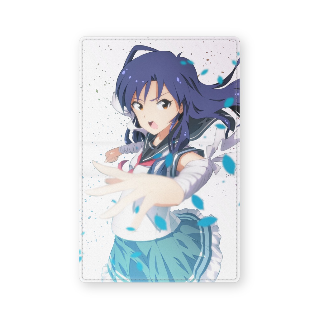 如月千早 レザー製名刺入れ「風を求めて舞うほど。」