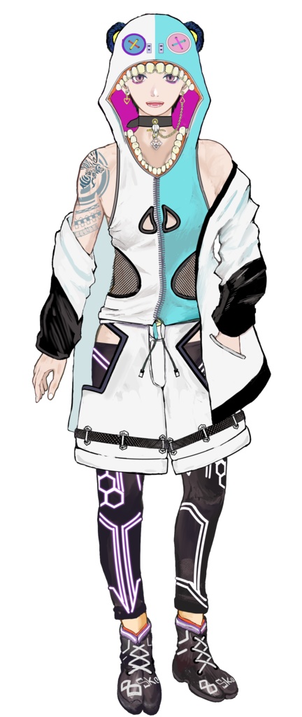 蜂須賀クマアクリルスタンド夏服　100×75ｍｍ