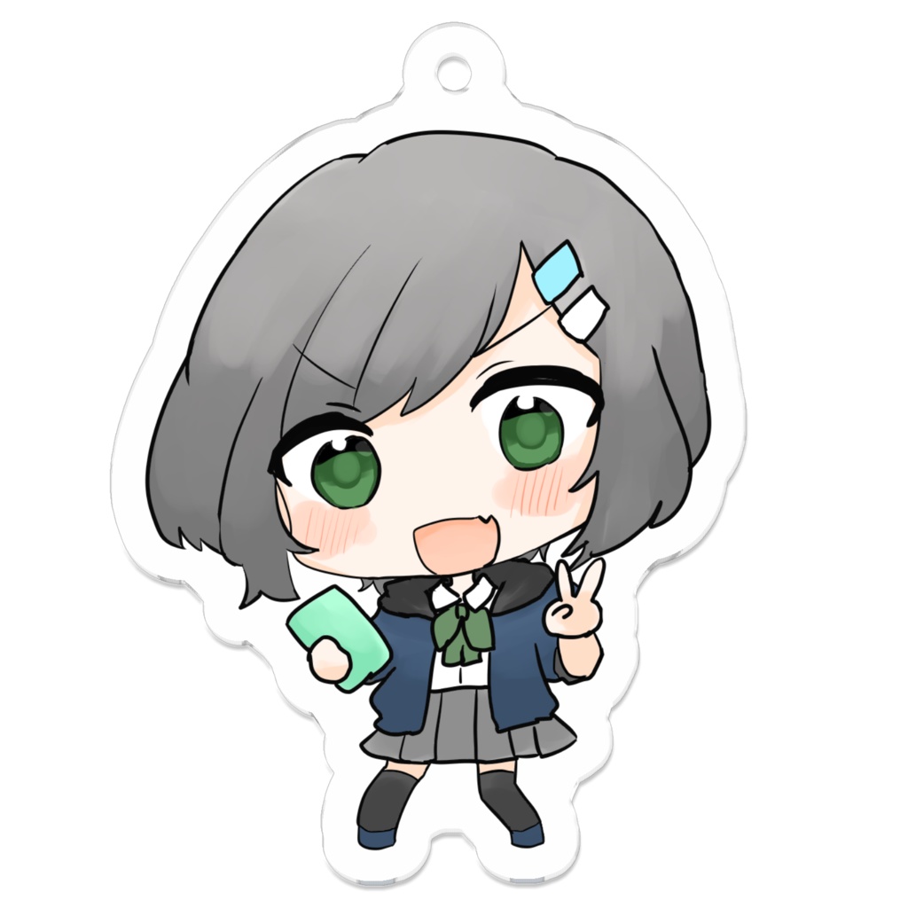 【５０ｍｍ】学生服架空ぶいアクリルキーホルダー