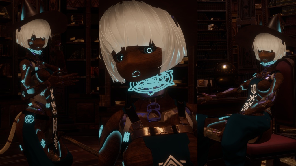 Arcane Automaton - Cyant/Runyant Material and texture set - VRChat