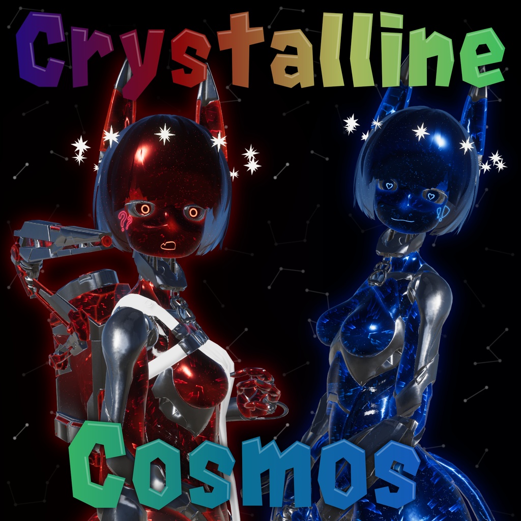 Crystalline Cosmos - Cyant and Runyant Material and texture set - VRChat