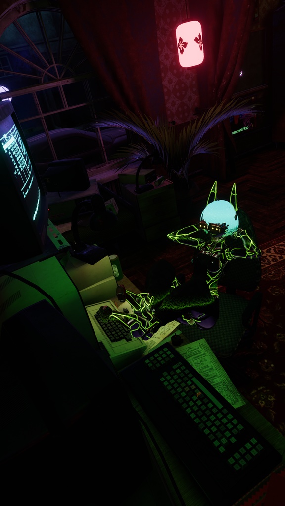 Synthwave CyberCyant - Cyant and Runyant Material and texture set - VRChat