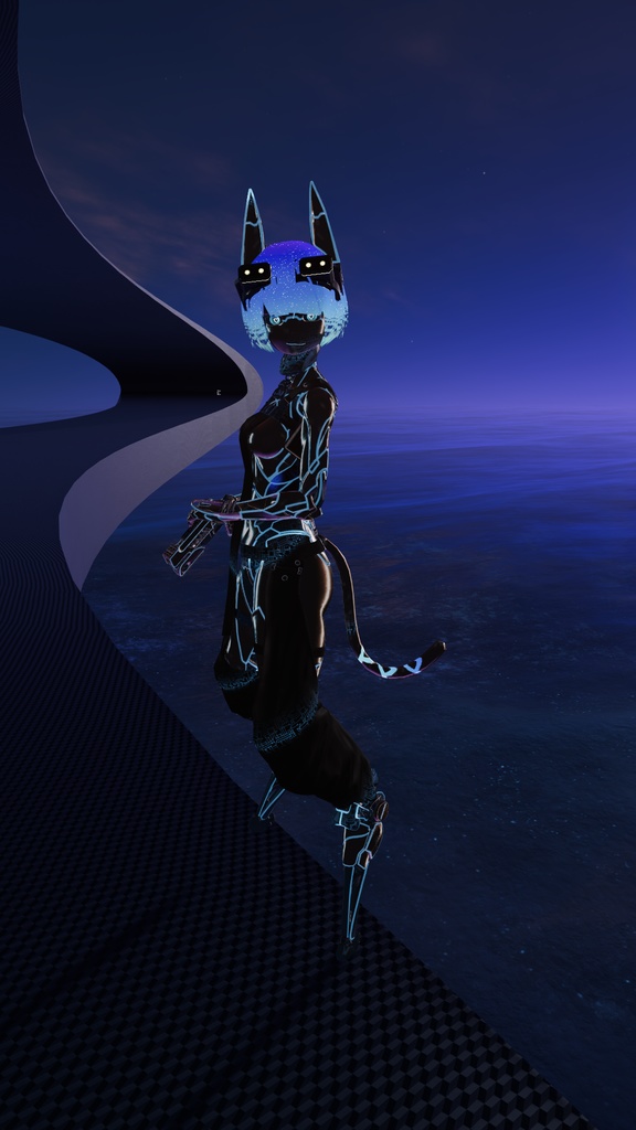 Synthwave CyberCyant - Cyant and Runyant Material and texture set - VRChat