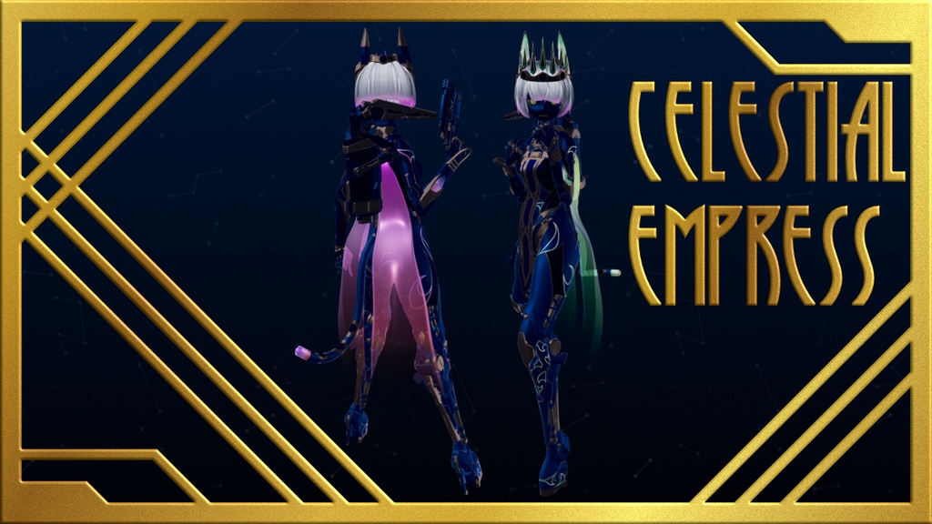 Celestial Empress - Cyant and Runyant Material and Texture Set - VRChat