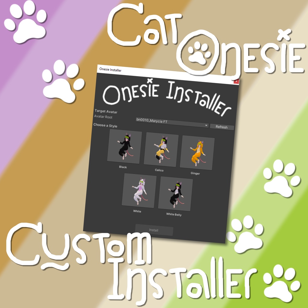 Marycia Cat Onesie - マリシア 猫着ぐるみ