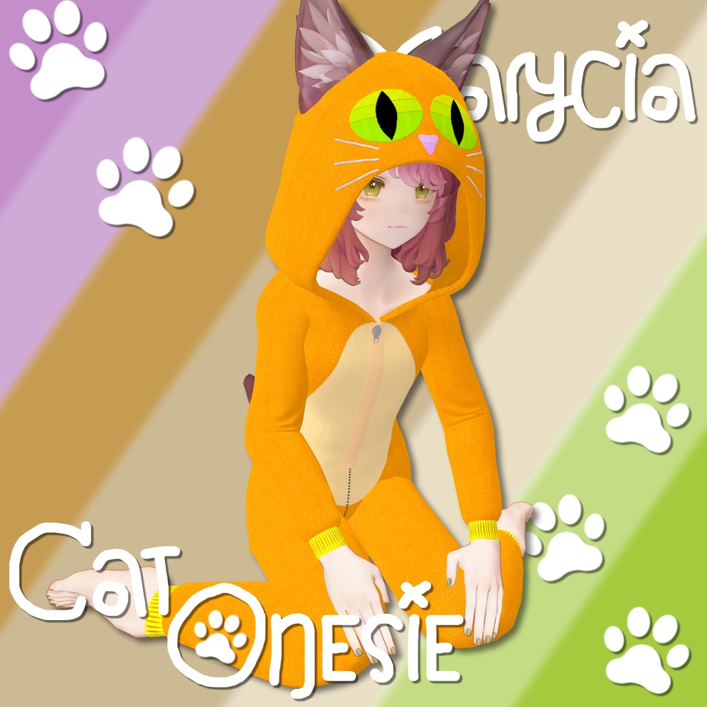 Marycia Cat Onesie - マリシア 猫着ぐるみ