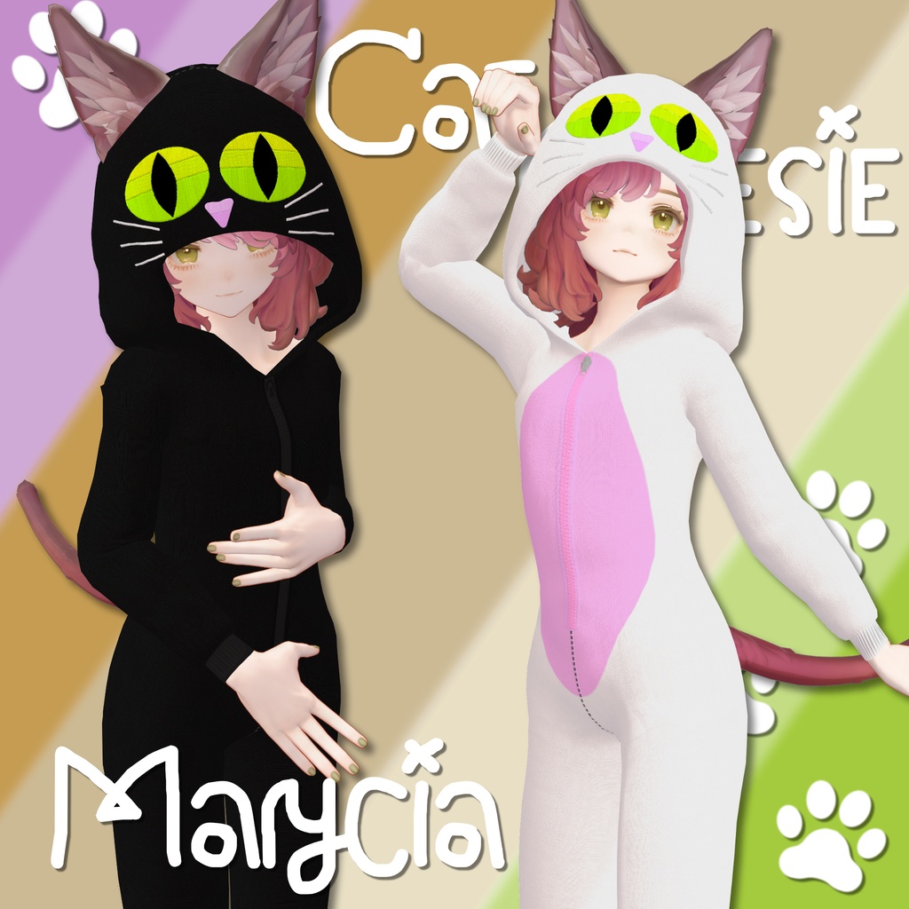 Marycia Cat Onesie - マリシア 猫着ぐるみ