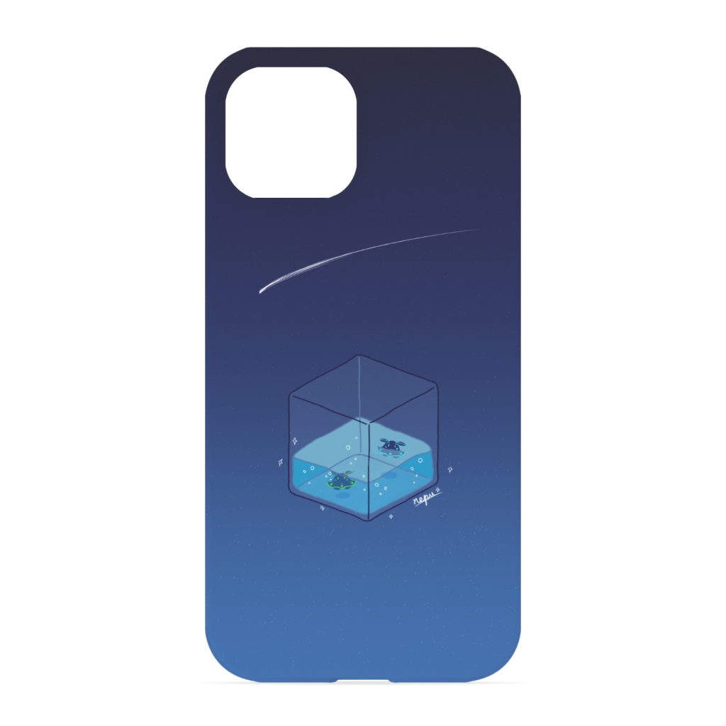 Nepu iPhoneケース【宇宙水槽】