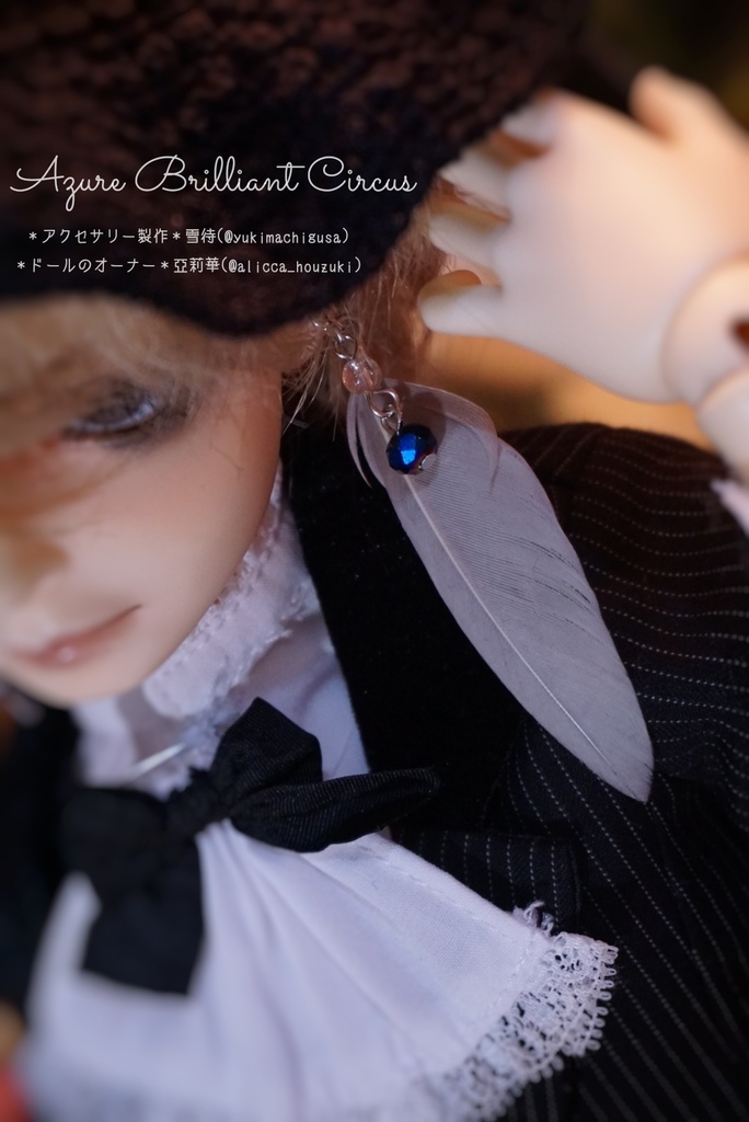 SD◆羽根と十字架のピアス