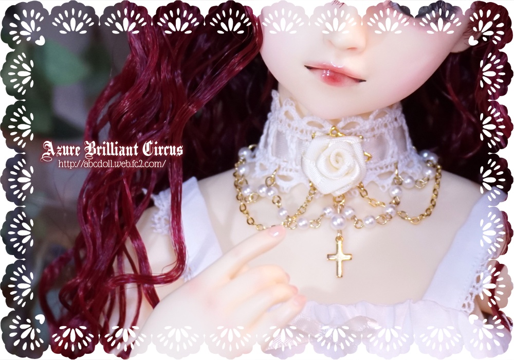 SD少女◆十字と白薔薇のチョーカー