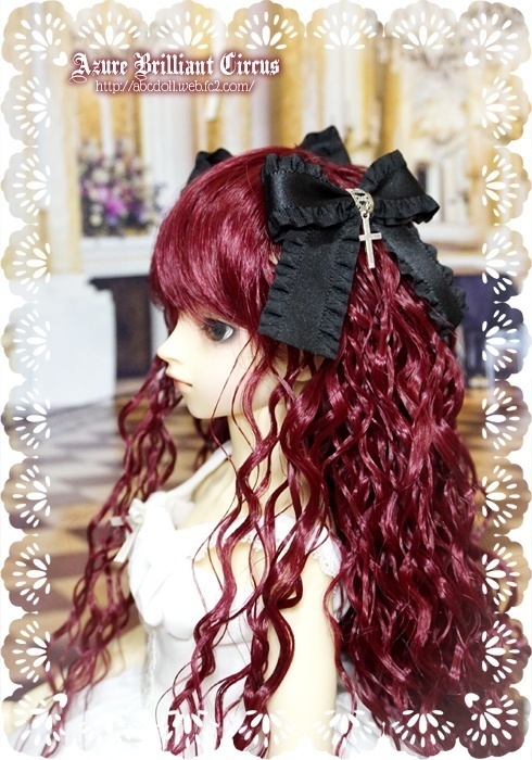 60cmドール用◆ツインリボン<Gothic>