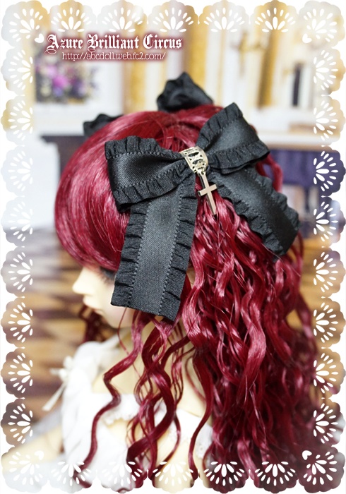 60cmドール用◆ツインリボン<Gothic>