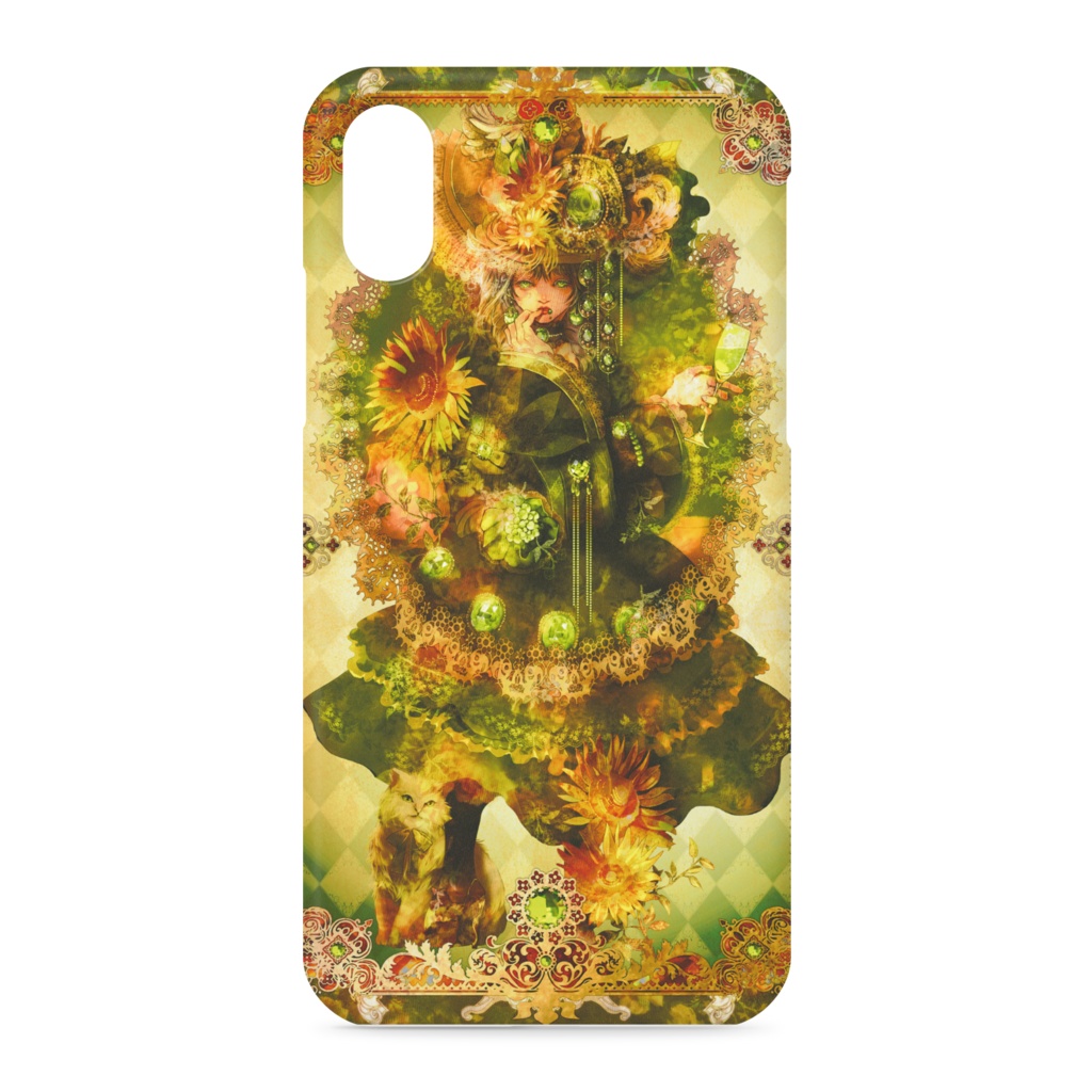 【スマホケース】jewelrincess（８月ペリドット）