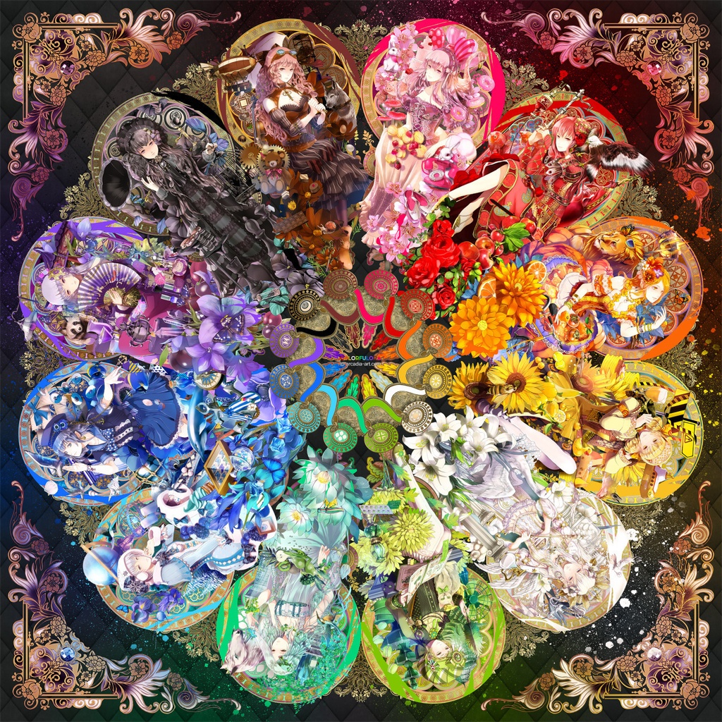 【スマホケース】Colorfulora