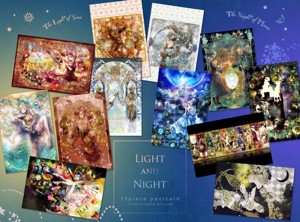 【ポストカード】Light and Night（12枚+1枚セット）