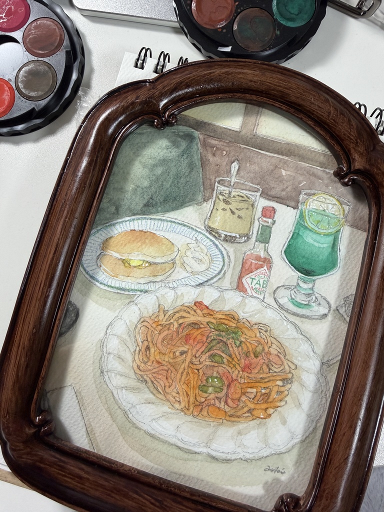 原画-喫茶店ナポリタン