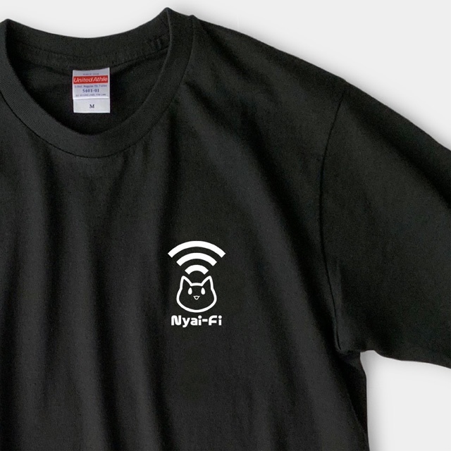 Nyai-Fi Tシャツ【黒】※在庫限り