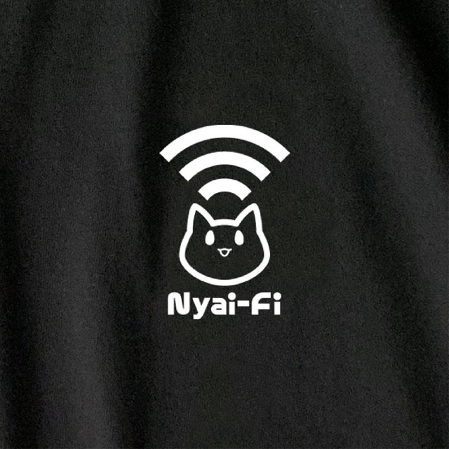 Nyai-Fi Tシャツ【黒】※在庫限り