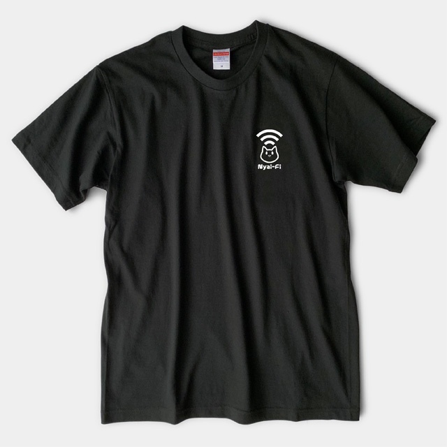 Nyai-Fi Tシャツ【黒】※在庫限り
