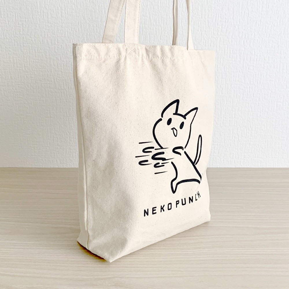 ねこパンチ トートバッグ