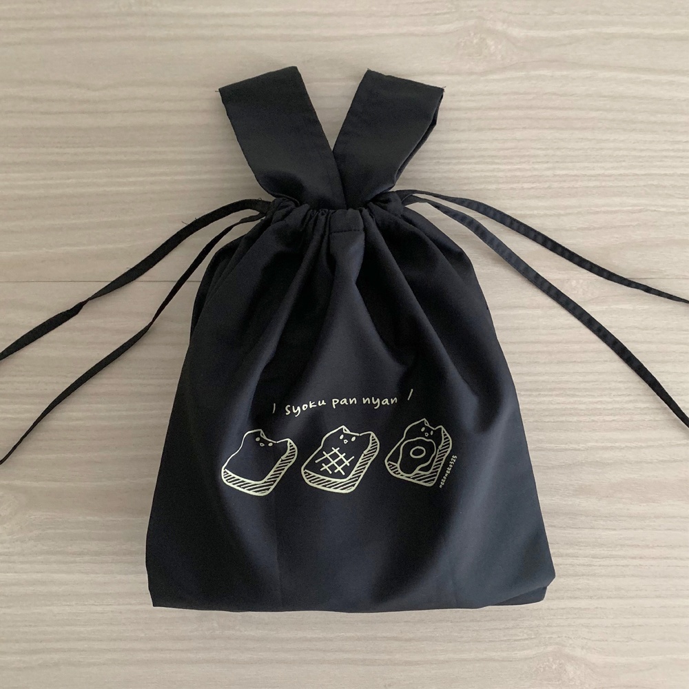 しょくぱんにゃん 折りたたみエコバッグ
